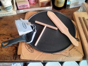 Poêle à crêpes, galettes, tourtous en fonte